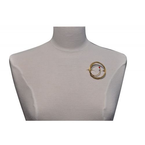 Broche Laiton Ronde Allumette - LES POULETTES BIJOUX - Modalova