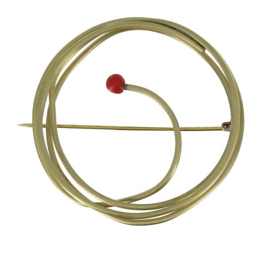 Broche Laiton Ronde Allumette - LES POULETTES BIJOUX - Modalova