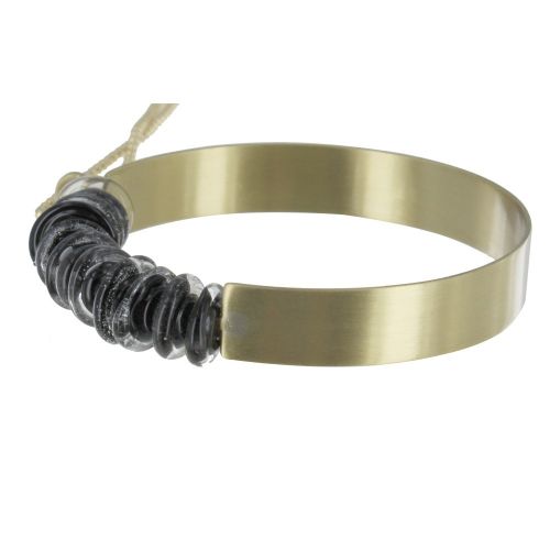 Collier Laiton Anneau et Petits Disques de Verre - Classics - LES POULETTES BIJOUX - Modalova