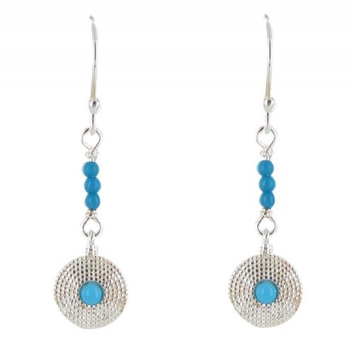Boucles d'Oreilles Argent Pastille et Perles - LES POULETTES BIJOUX - Modalova