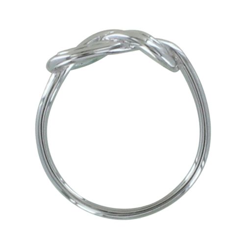 Bague 925 Rhodié Double Noeud Marin - taille 52 - LES POULETTES BIJOUX - Modalova