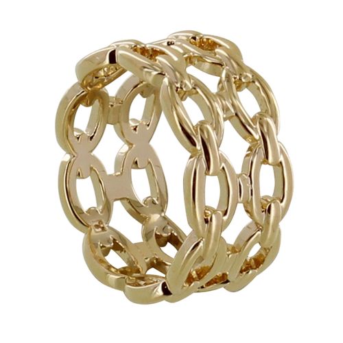 Bague Plaqué Tube de Maillons - taille 52 - LES POULETTES BIJOUX - Modalova