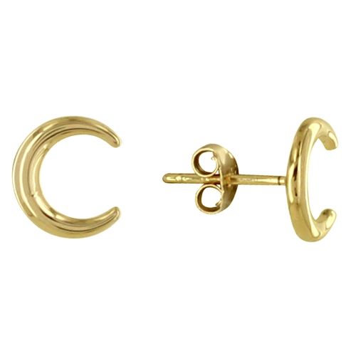 Boucles d'Oreilles Plaqué Croissant de Lune - LES POULETTES BIJOUX - Modalova