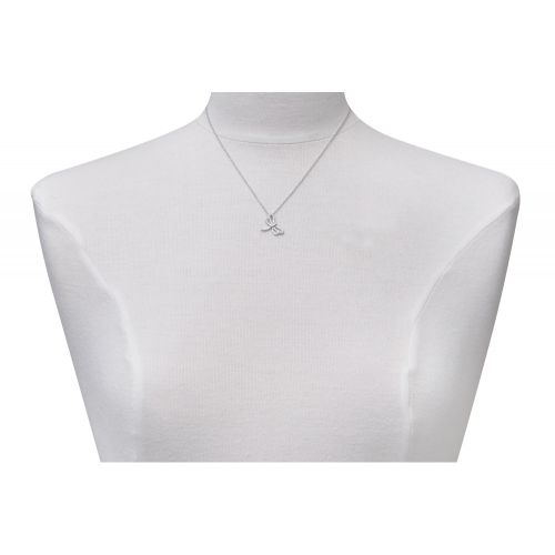 Pendentif 925 Rhodié Libellule Ailes Ajourées et Strass - LES POULETTES BIJOUX - Modalova