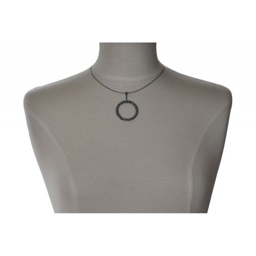Collier Argent 925 Anneau de Perles de Culture 4-5 mm - Class - LES POULETTES BIJOUX - Modalova