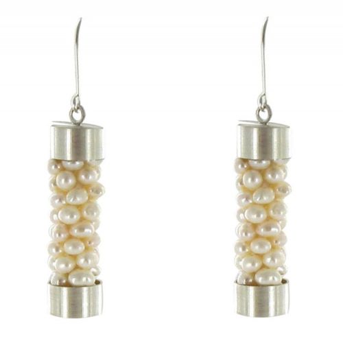 Boucles d'Oreilles Argent 925 Torsade de Perles de Culture - LES POULETTES BIJOUX - Modalova