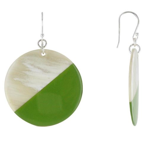 Boucles d'Oreilles Corne Cercle et Résine - Classics - LES POULETTES BIJOUX - Modalova