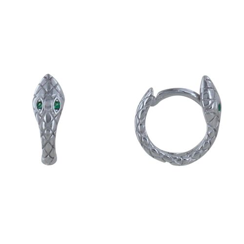 Boucles d'Oreilles Mini Créoles Tête de Serpent - LES POULETTES BIJOUX - Modalova