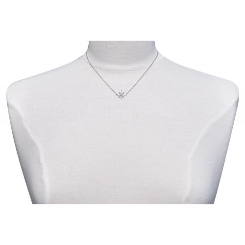 Collier Argent 925 Etoile Polaire et Demi Perle de Larimar - LES POULETTES BIJOUX - Modalova