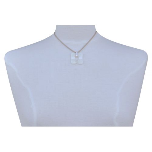 Collier Argent 925 et Petit Pendentif Pâte de Verre Donuts Va - LES POULETTES BIJOUX - Modalova