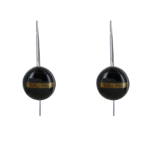 Boucles d'Oreilles Argent 925 Rayées et Argent - LES POULETTES BIJOUX - Modalova