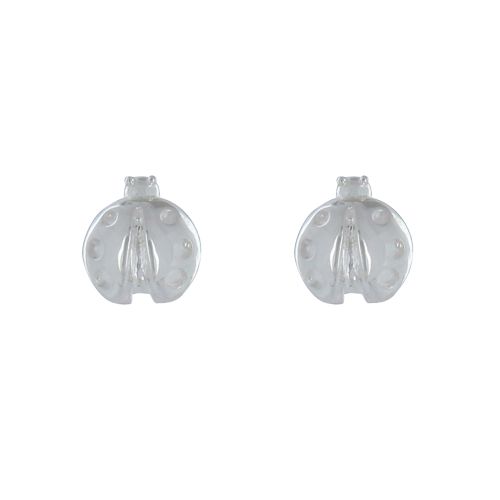 Boucles d'Oreilles Clous 925 Coccinelle - LES POULETTES BIJOUX - Modalova