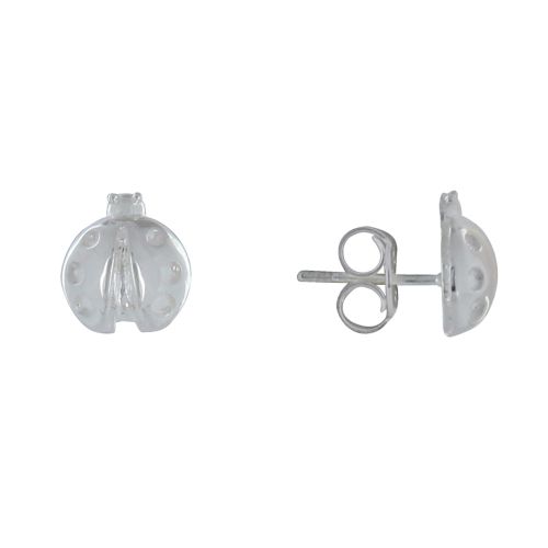 Boucles d'Oreilles Clous 925 Coccinelle - LES POULETTES BIJOUX - Modalova