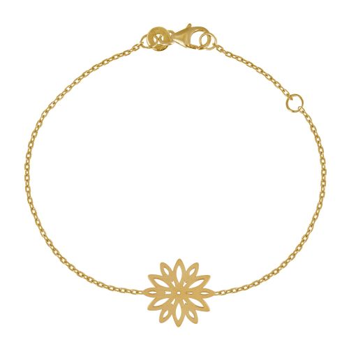 Bracelet Plaqué Fleur de Nénuphar - LES POULETTES BIJOUX - Modalova