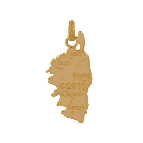 Pendentif Plaqué Carte Corse - LES POULETTES BIJOUX - Modalova