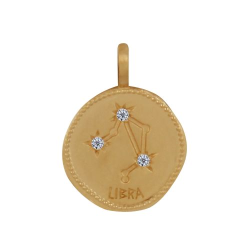 Pendentif Plaqué Constellation Balance et Strass - LES POULETTES BIJOUX - Modalova