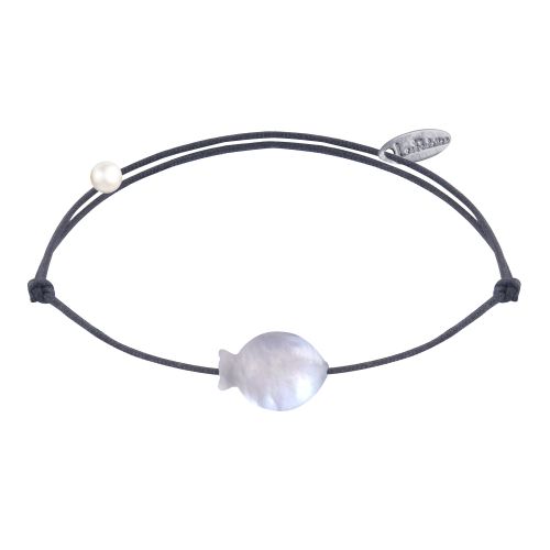 Bracelet Lien Petit Poisson en Nacre - LES POULETTES BIJOUX - Modalova
