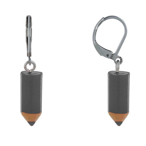 Boucles d'Oreilles Acier Inoxydable Dormeuse Petit Crayon - G - LES POULETTES BIJOUX - Modalova