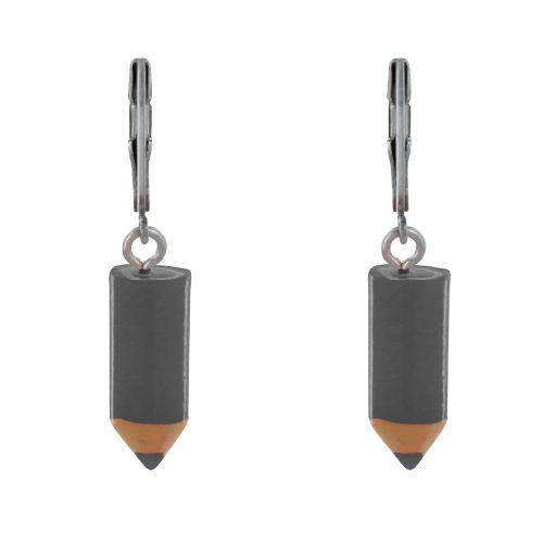 Boucles d'Oreilles Acier Inoxydable Dormeuse Petit Crayon - G - LES POULETTES BIJOUX - Modalova