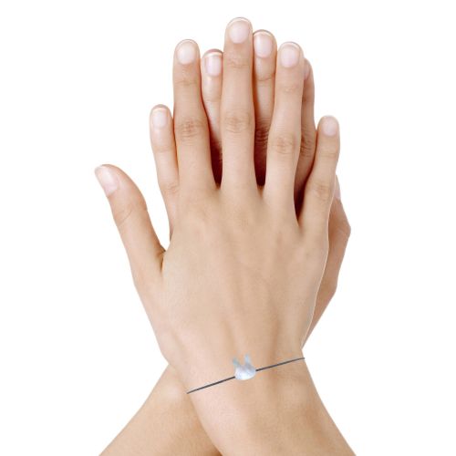 Bracelet Lien Tête de Lapin en Nacre - LES POULETTES BIJOUX - Modalova