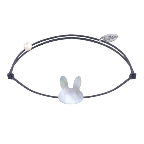 Bracelet Lien Tête de Lapin en Nacre - LES POULETTES BIJOUX - Modalova