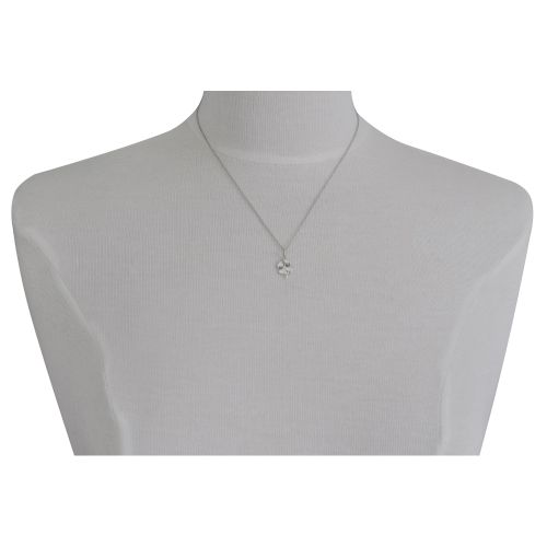 Pendentif 925 Rhodié Mini Trèfle à Quatre Feuilles - LES POULETTES BIJOUX - Modalova