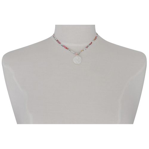 Pendentif Religieux en Nacre Ronde Vierge à l'Enfant 2cm - LES POULETTES BIJOUX - Modalova