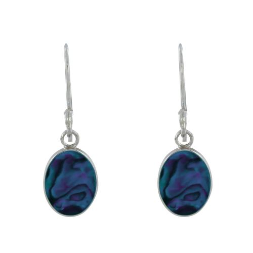 Boucles d'Oreilles Argent 925 Réversible Médaillon Ovale Nacr - LES POULETTES BIJOUX - Modalova