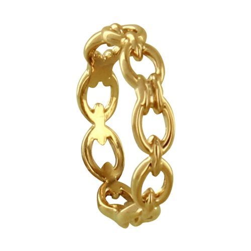 Bague Plaqué Maillons Simple - taille 52 - LES POULETTES BIJOUX - Modalova