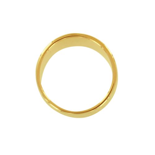 Bague Plaqué Alliance Large Martelée - taille 54 - LES POULETTES BIJOUX - Modalova