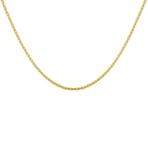 Collier Plaqué Mailles Grain de Riz - LES POULETTES BIJOUX - Modalova