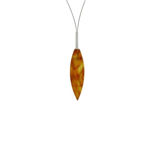 Collier Cable 1 Calisson d'Ambre Clair - LES POULETTES BIJOUX - Modalova