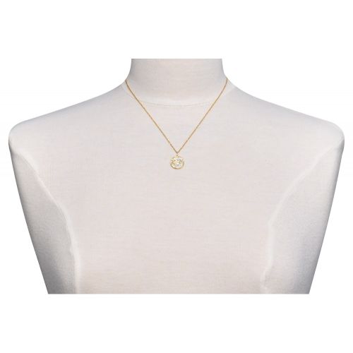 Pendentif Plaqué Rond Martelé et Billes - LES POULETTES BIJOUX - Modalova