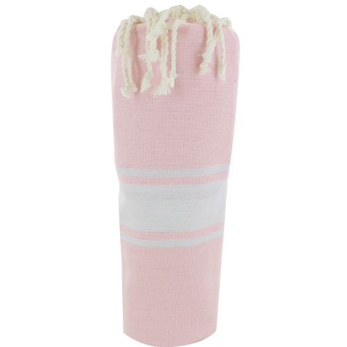 BIJOUX - Fouta Drap Plage et Hammam Coton Couleur Clair - LES POULETTES - Modalova