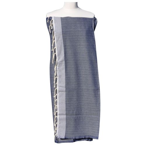 BIJOUX - Fouta Drap Plage et Hammam Coton Petits Diamants et Rayures 1 - LES POULETTES - Modalova