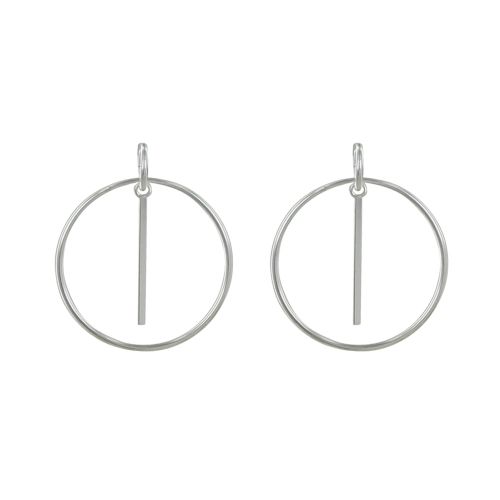 Boucles d'Oreilles Cercle et baguette - LES POULETTES BIJOUX - Modalova