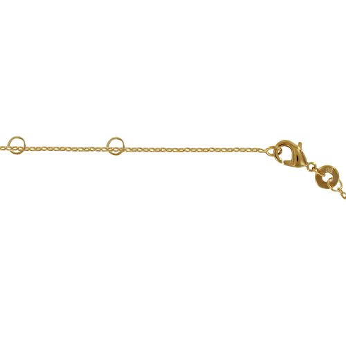 Collier Plaqué Cinq Petits Strass Ronds - LES POULETTES BIJOUX - Modalova