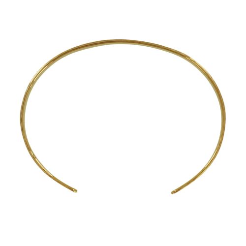 Bracelet Plaqué Demi Jonc Martelé - LES POULETTES BIJOUX - Modalova