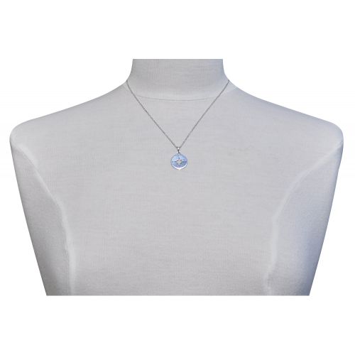 Pendentif Médaille Ronde Rose des Vents Ajourée - LES POULETTES BIJOUX - Modalova