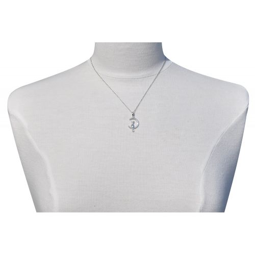Pendentif Croissant de Lune et Silhouette de Chat - LES POULETTES BIJOUX - Modalova