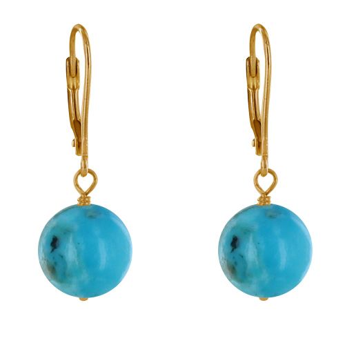 Boucles d'Oreilles Dormeuse Plaqué Or Perle de - LES POULETTES BIJOUX - Modalova