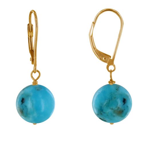 Boucles d'Oreilles Dormeuse Plaqué Or Perle de - LES POULETTES BIJOUX - Modalova