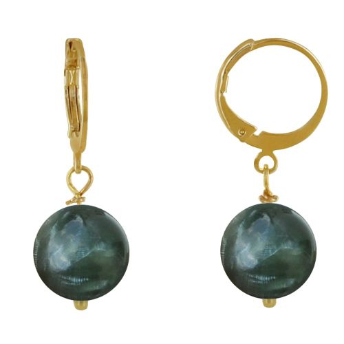 Boucles d'Oreilles Mini Créoles Acier Doré et Perle de Séraph - LES POULETTES BIJOUX - Modalova