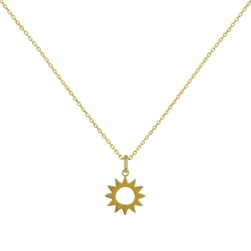 Collier Plaqué Soleil Ajouré - LES POULETTES BIJOUX - Modalova