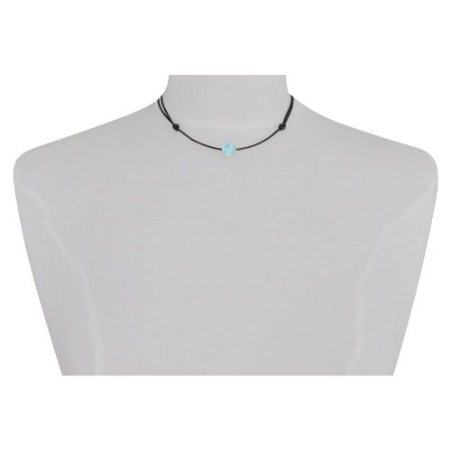 Collier Lien Perle de Larimar 8mm - LES POULETTES BIJOUX - Modalova