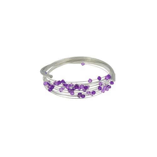 Bracelet Multifils Argent Perles de Cristal - LES POULETTES BIJOUX - Modalova