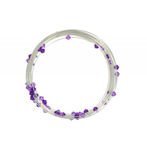 Bracelet Multifils Argent Perles de Cristal - LES POULETTES BIJOUX - Modalova