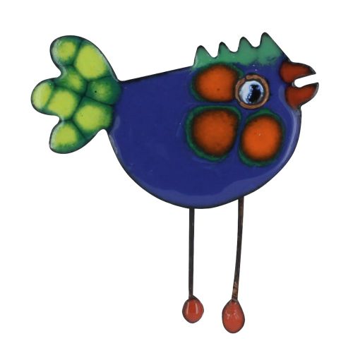 Broche Poule Émaillée Queue à Pois - LES POULETTES BIJOUX - Modalova