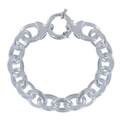 Bracelet Grosse Gourmette Fermoir Bouée - LES POULETTES BIJOUX - Modalova