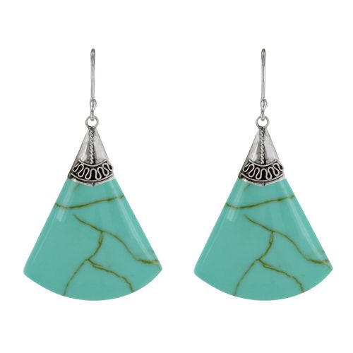 Boucles d'Oreilles Argent 925 Éventail Couleur - LES POULETTES BIJOUX - Modalova
